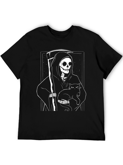 Grim Reaper Cat T-Shirt