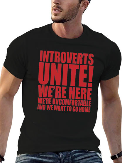 Introverts Unite T-Shirt - Funny Slogan Tee