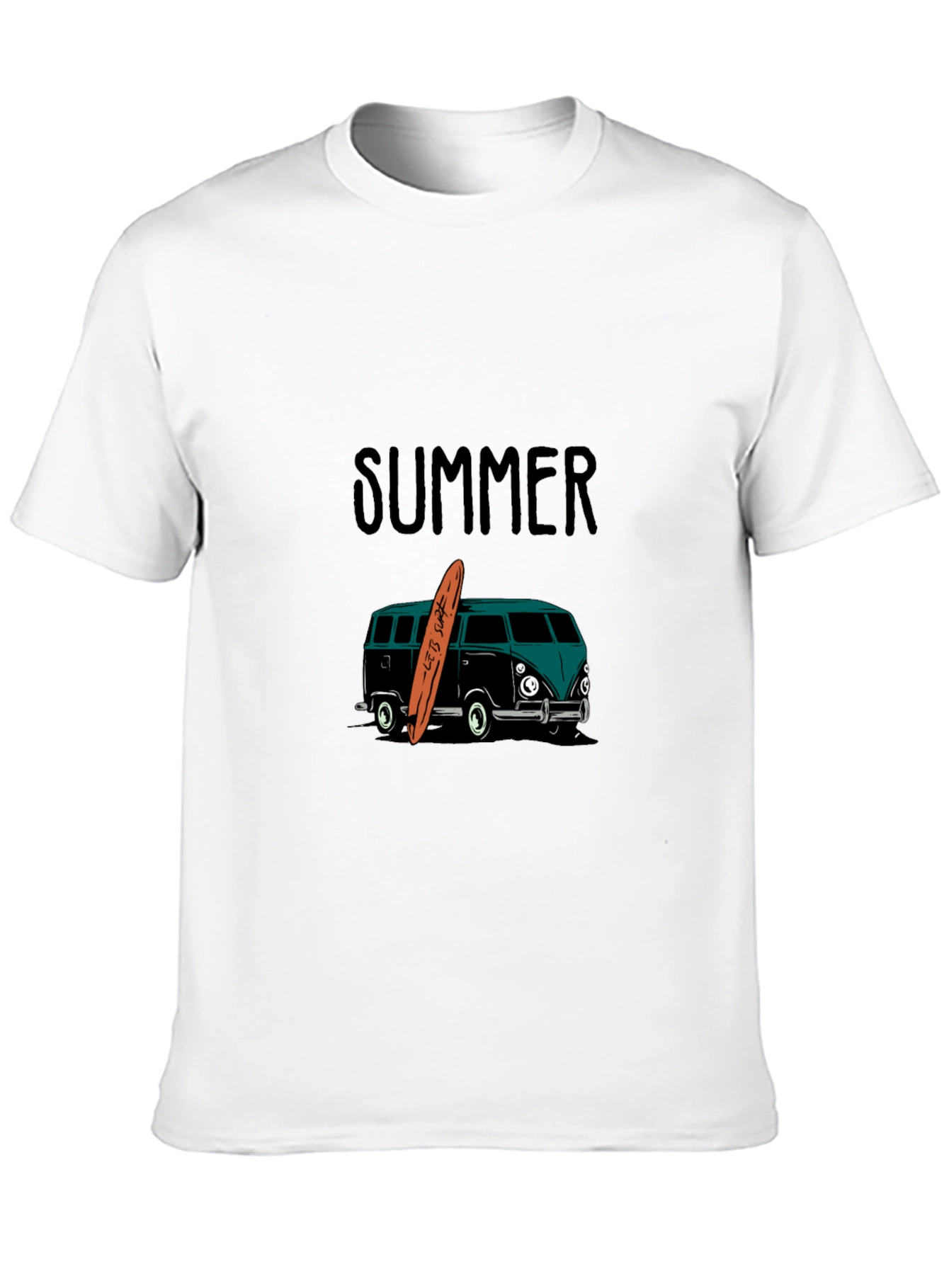 Summer Surf Van Graphic Tee - Black