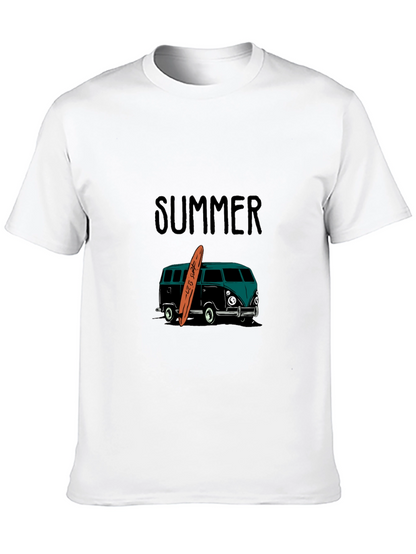 Summer Surf Van Graphic Tee - Black