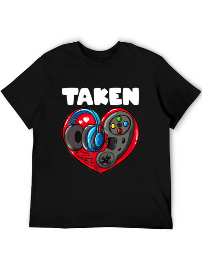 Taken Gamer Heart T-Shirt - Black