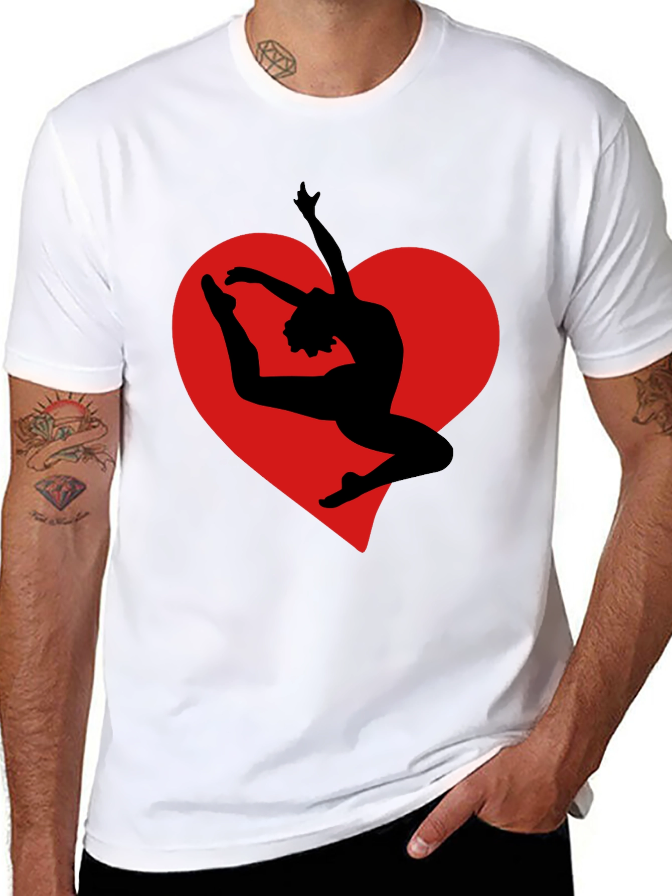 Dancing Heart Graphic T-Shirt