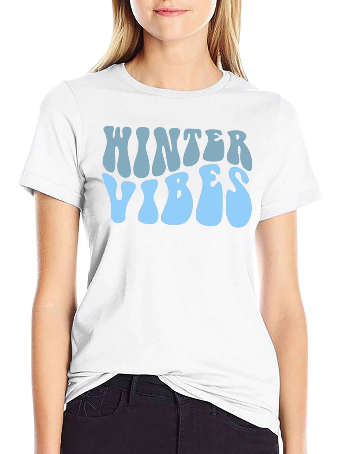Winter Vibes Graphic Tee - Stylish Holiday Apparel
