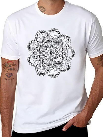 Black Mandala Graphic T-Shirt