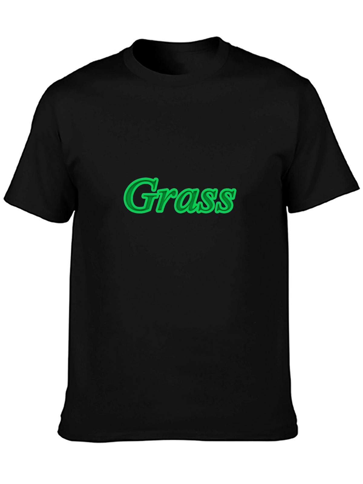 Grass Graphic Black T-Shirt