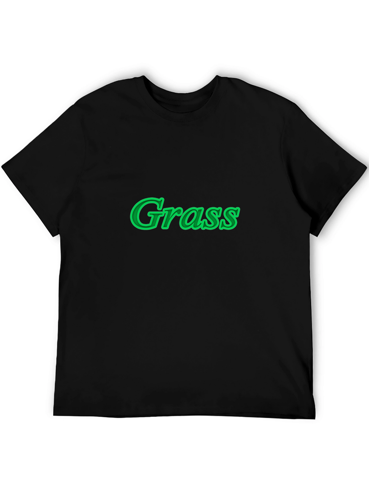 Grass Graphic Black T-Shirt