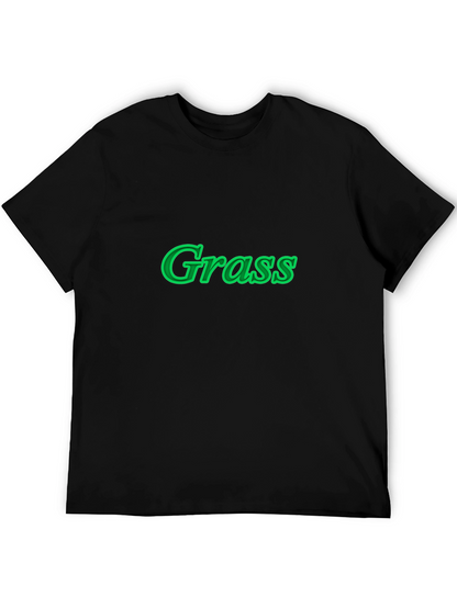 Grass Graphic Black T-Shirt