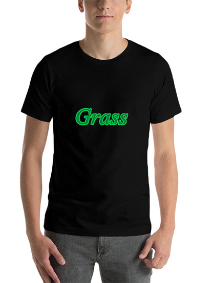 Grass Graphic Black T-Shirt