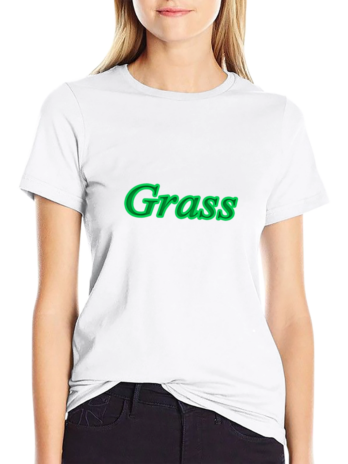 Grass Graphic Black T-Shirt