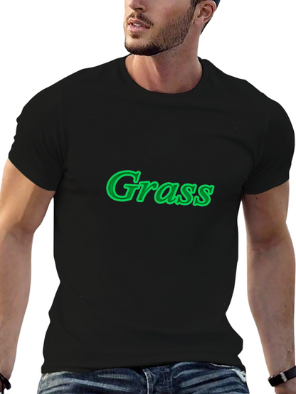 Grass Graphic Black T-Shirt