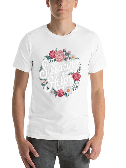 Swearing Helps Floral Graphic T-Shirt