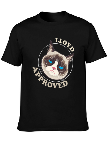 Grumpy Cat Lloyd Approved Black T-Shirt