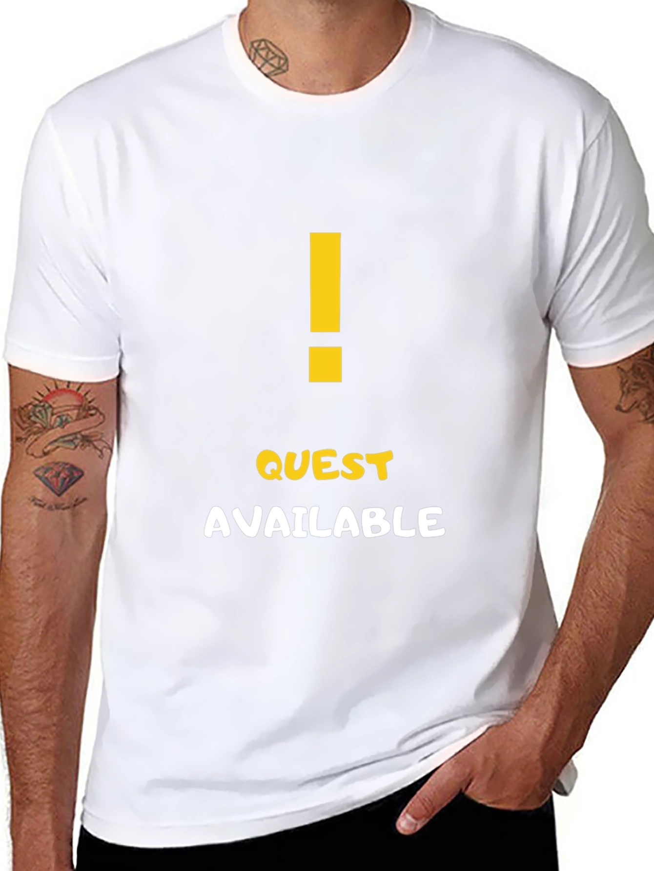 Quest Available Graphic T-Shirt - Gamer Style Tee