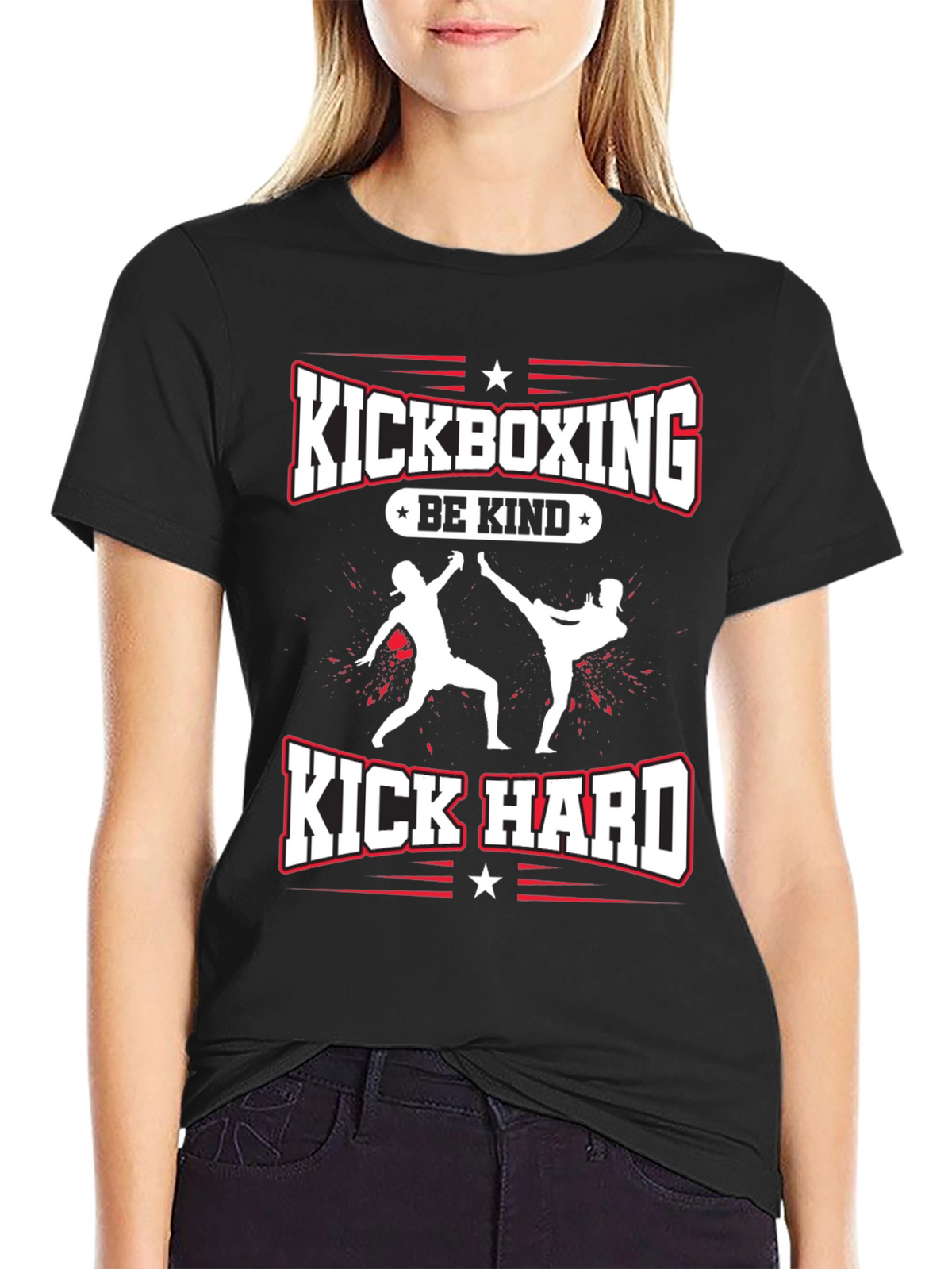 Kickboxing Be Kind Kick Hard T-Shirt