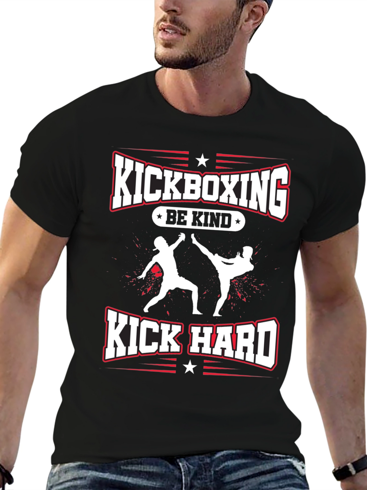 Kickboxing Be Kind Kick Hard T-Shirt