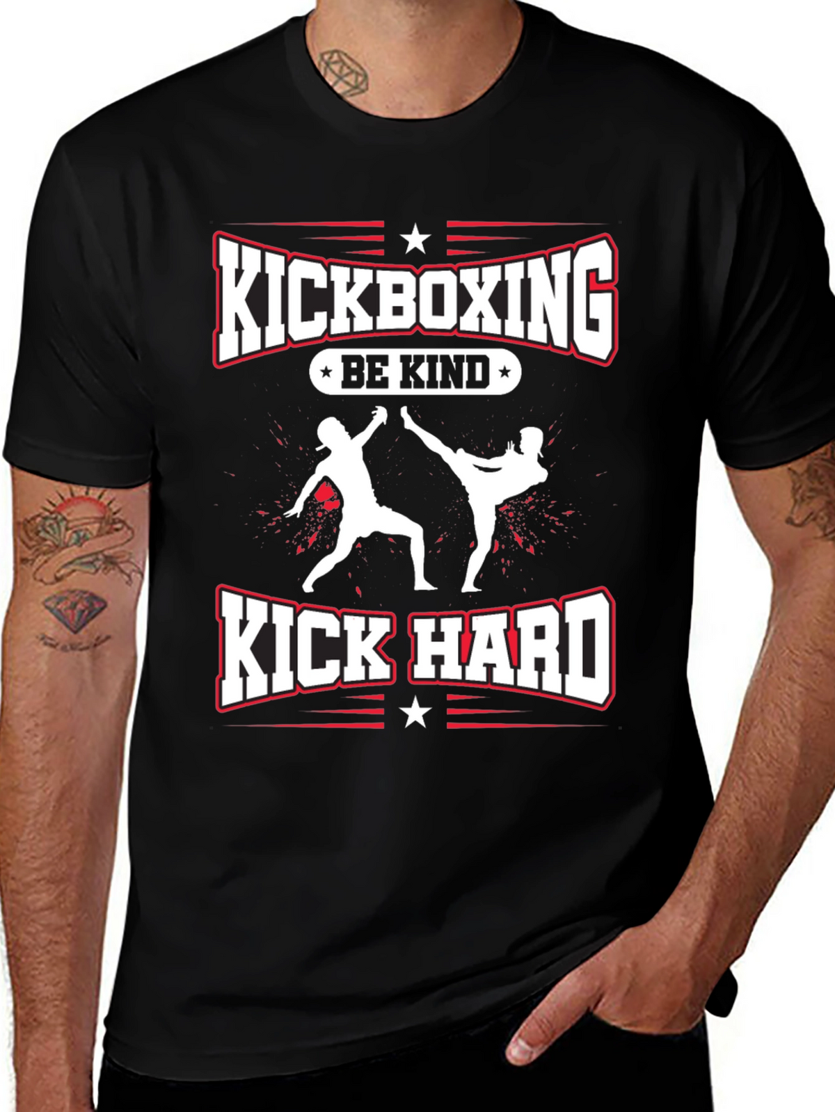 Kickboxing Be Kind Kick Hard T-Shirt