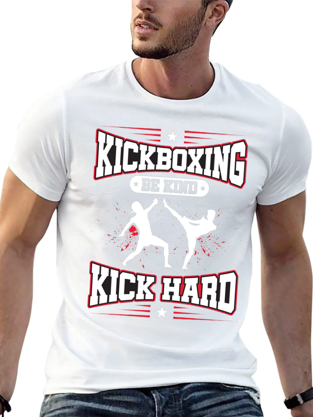 Kickboxing Be Kind Kick Hard T-Shirt