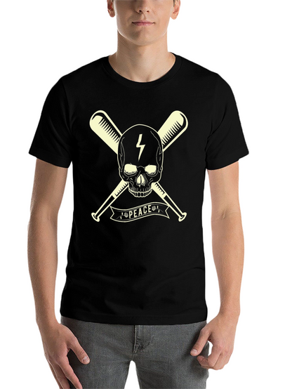 Skull & Bats Peace Graphic T-Shirt