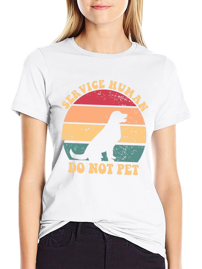Service Human Dog T-Shirt - Do Not Pet