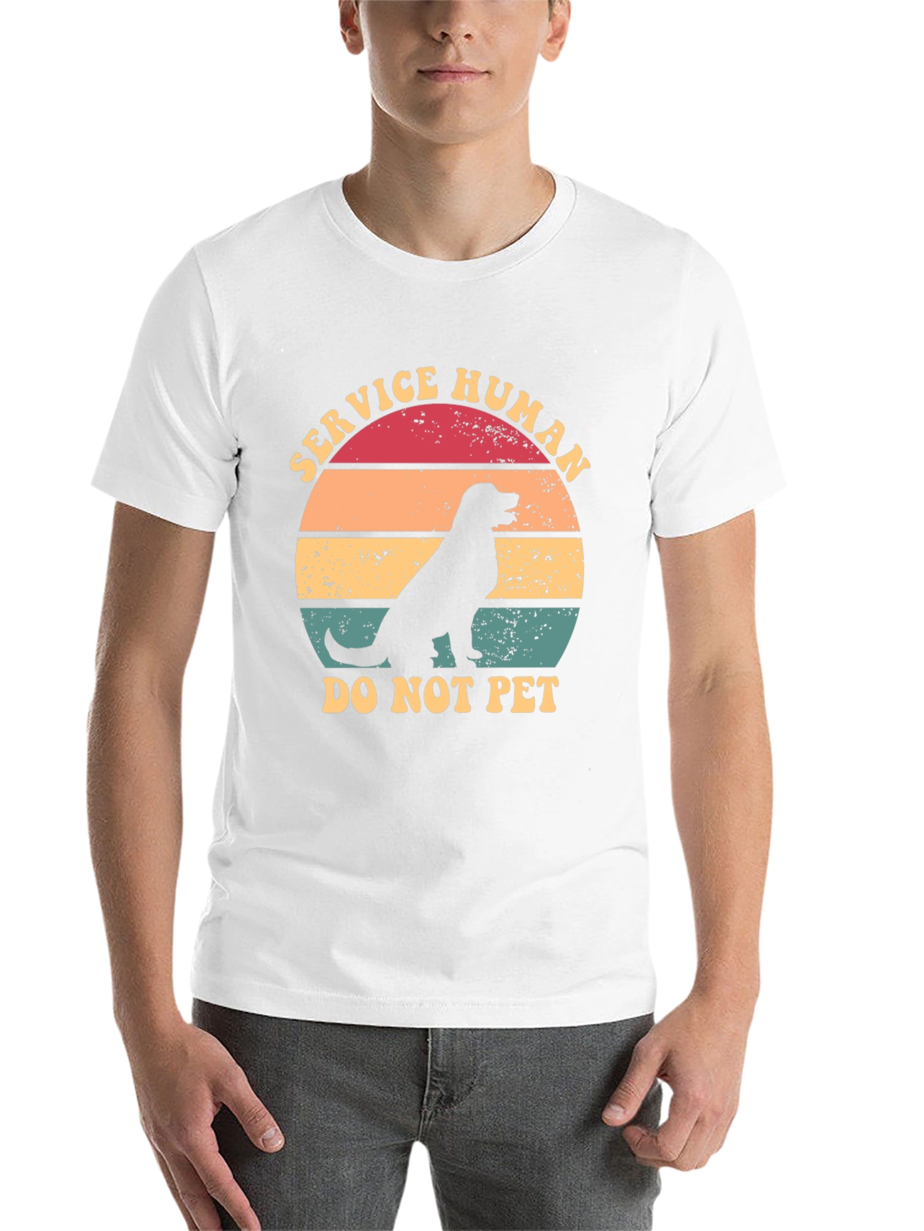Service Human Dog T-Shirt - Do Not Pet