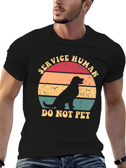 Service Human Dog T-Shirt - Do Not Pet