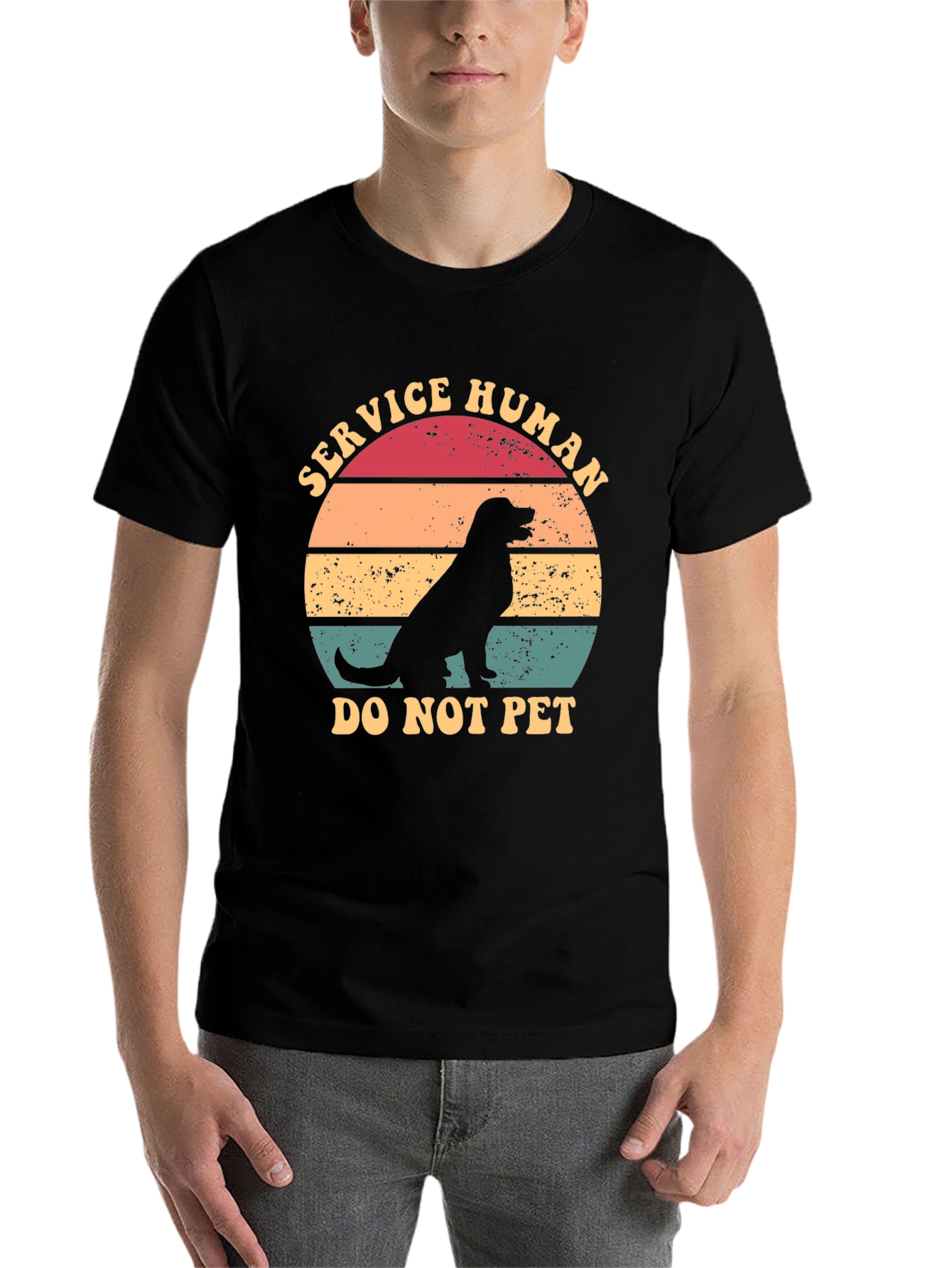 Service Human Dog T-Shirt - Do Not Pet