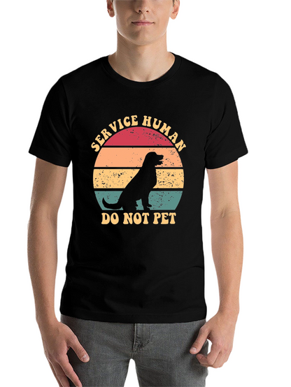 Service Human Dog T-Shirt - Do Not Pet
