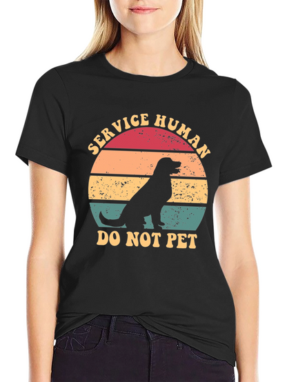 Service Human Dog T-Shirt - Do Not Pet