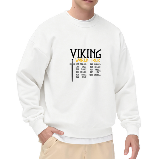 Viking World Tour Vintage Sword Graphic Crewneck