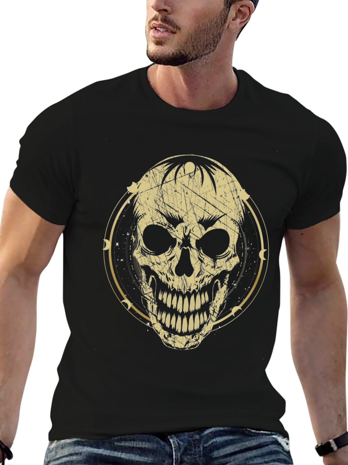 Skull Graphic Black T-Shirt