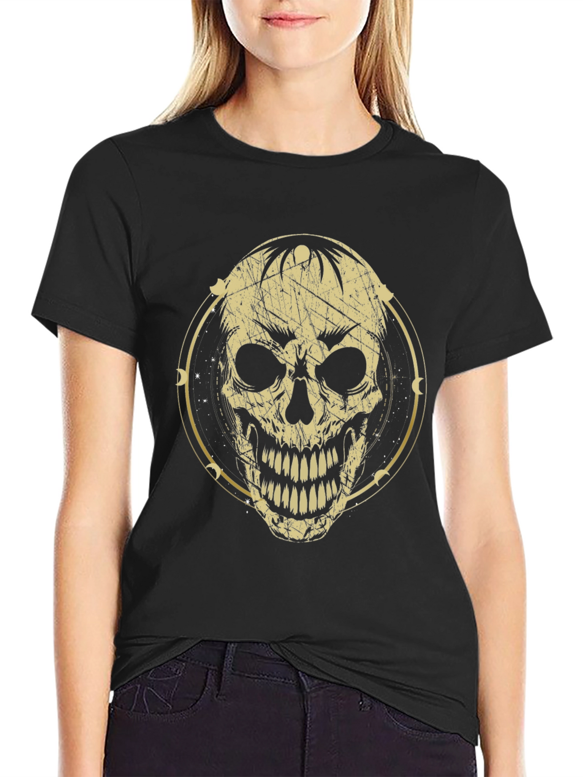 Skull Graphic Black T-Shirt