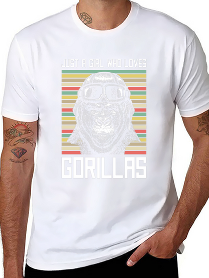 Just A Girl Who Loves Gorillas T-Shirt