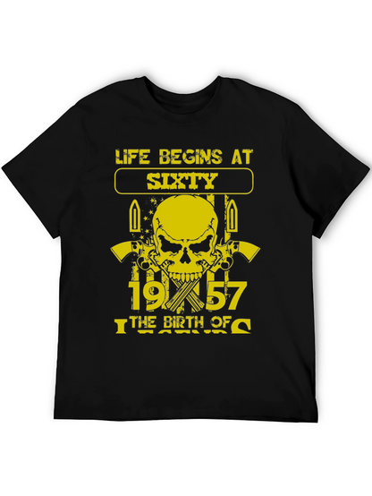 Life Begins at Sixty 1957 Birthday T-Shirt