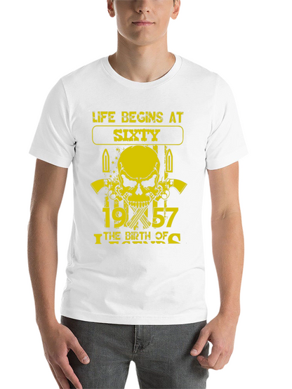 Life Begins at Sixty 1957 Birthday T-Shirt
