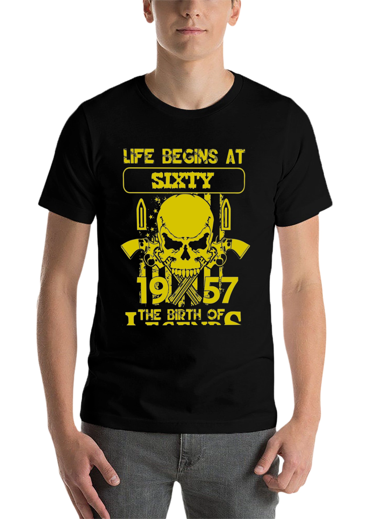 Life Begins at Sixty 1957 Birthday T-Shirt