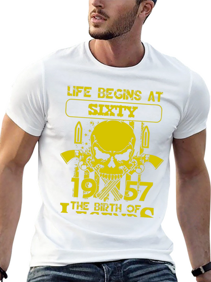 Life Begins at Sixty 1957 Birthday T-Shirt
