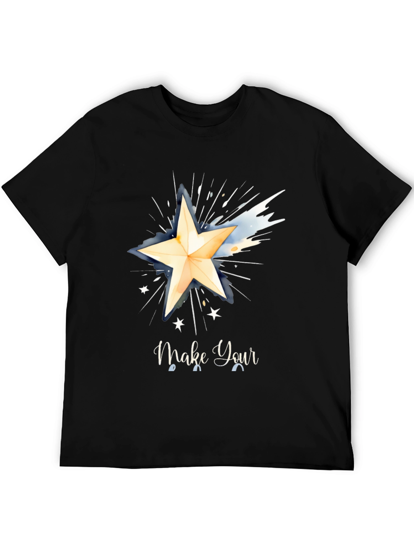 Make Your Wish Graphic Tee - Black
