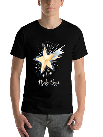 Make Your Wish Graphic Tee - Black