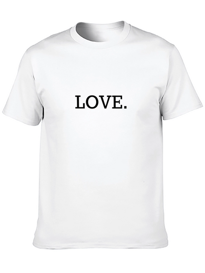 Love Graphic Tee - Stylish Black Cotton Blend T-Shirt