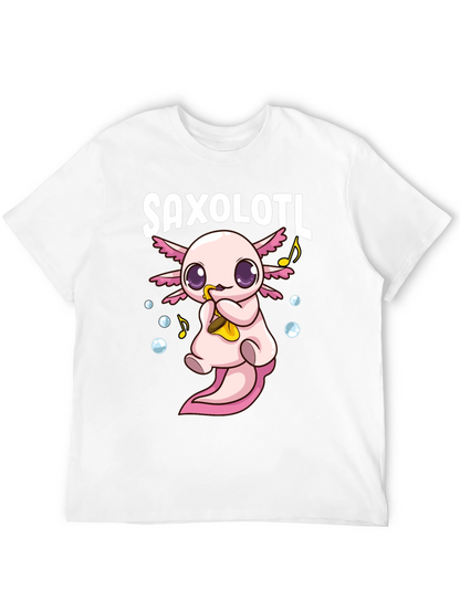 Saxolotl Funny Axolotl Saxophone T-Shirt
