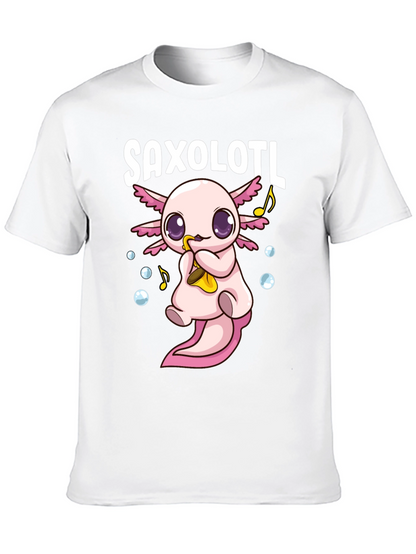 Saxolotl Funny Axolotl Saxophone T-Shirt