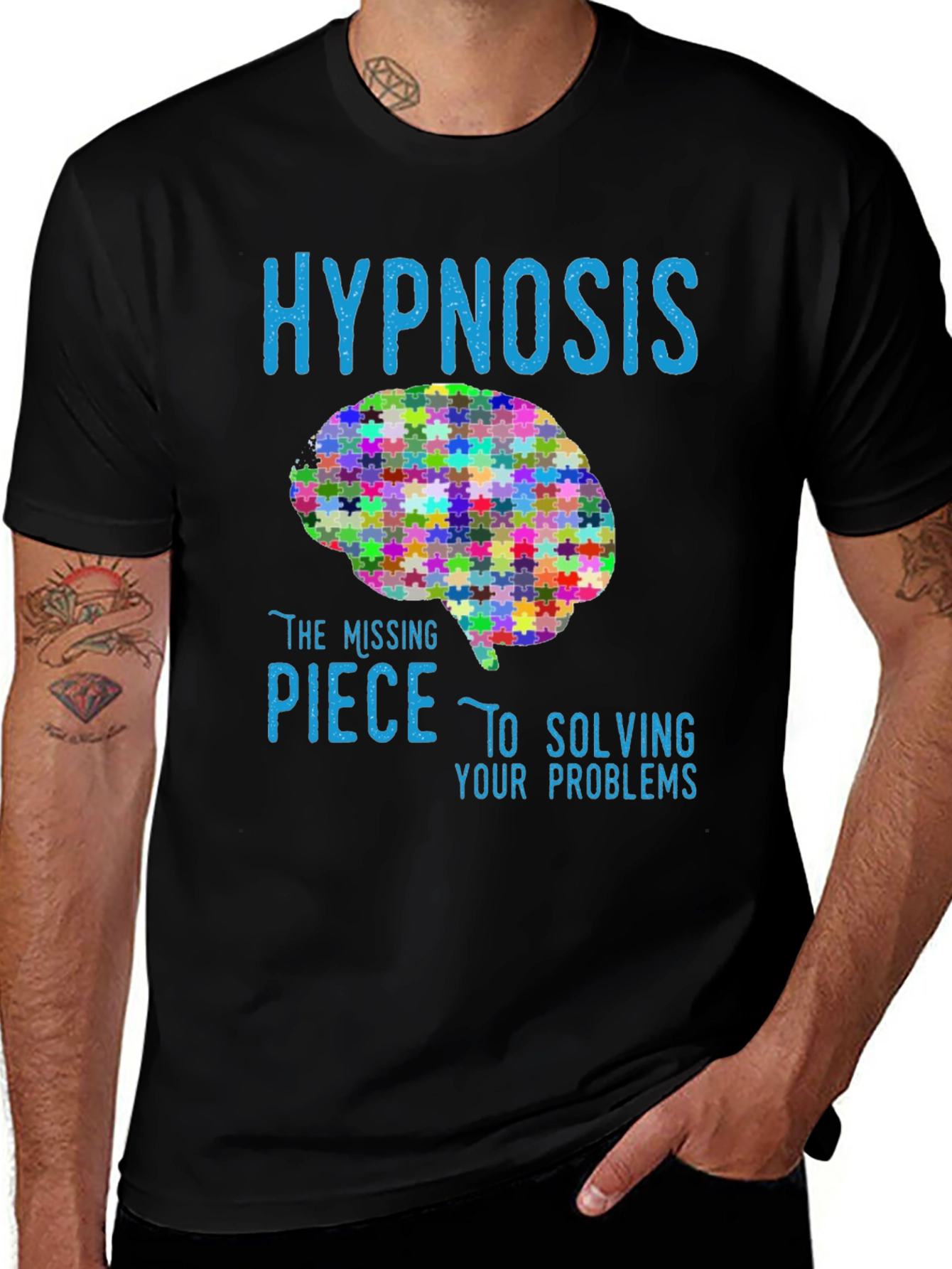 Hypnosis Brain Puzzle T-Shirt: Solve Your Problems