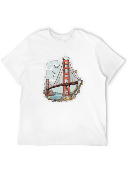 Golden Gate Bridge Graphic Tee - Black T-Shirt