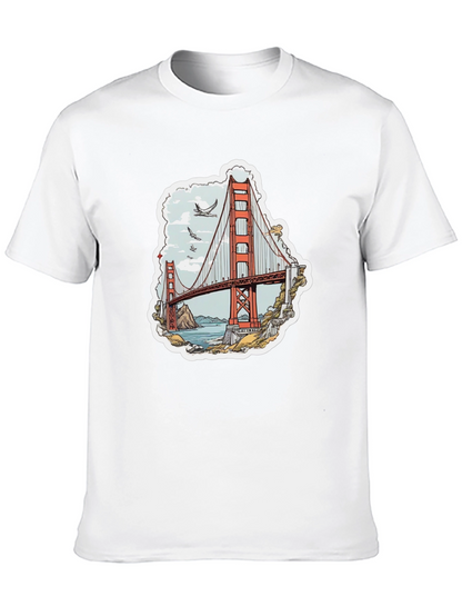 Golden Gate Bridge Graphic Tee - Black T-Shirt