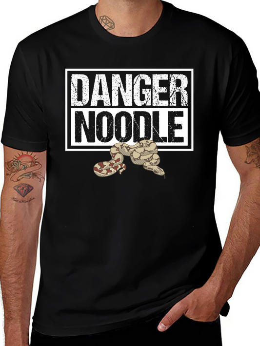 Danger Noodle Snake T-Shirt - Funny Reptile Tee