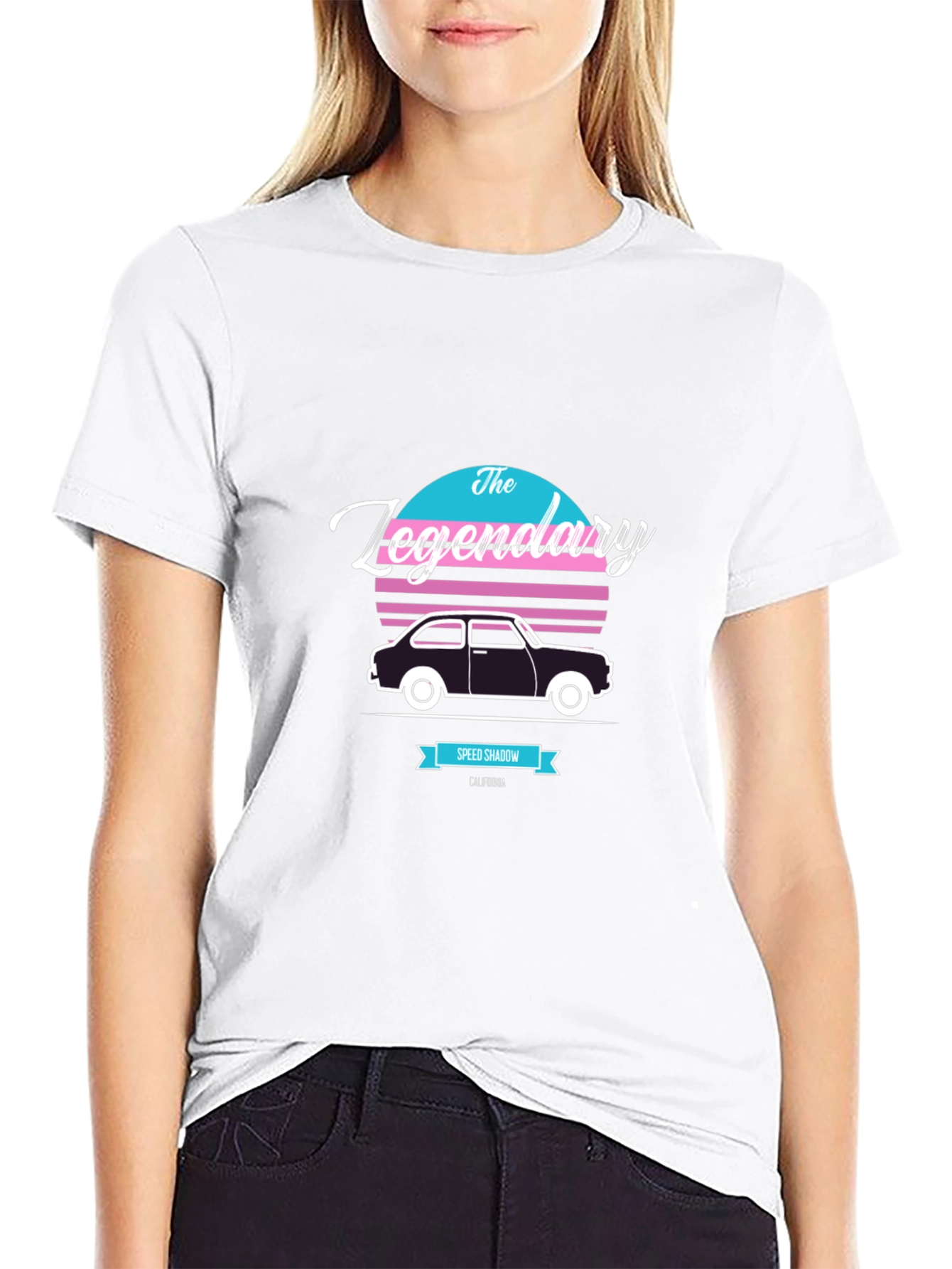 The Legendary Speed Shadow Retro Car T-Shirt