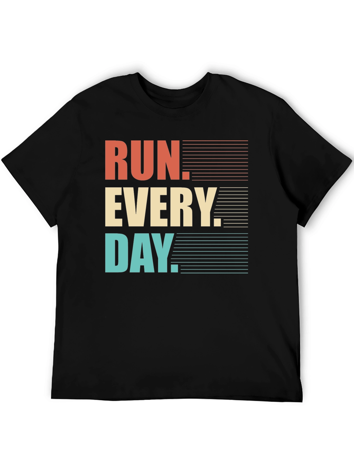 Run Every Day Graphic Tee - Retro Style