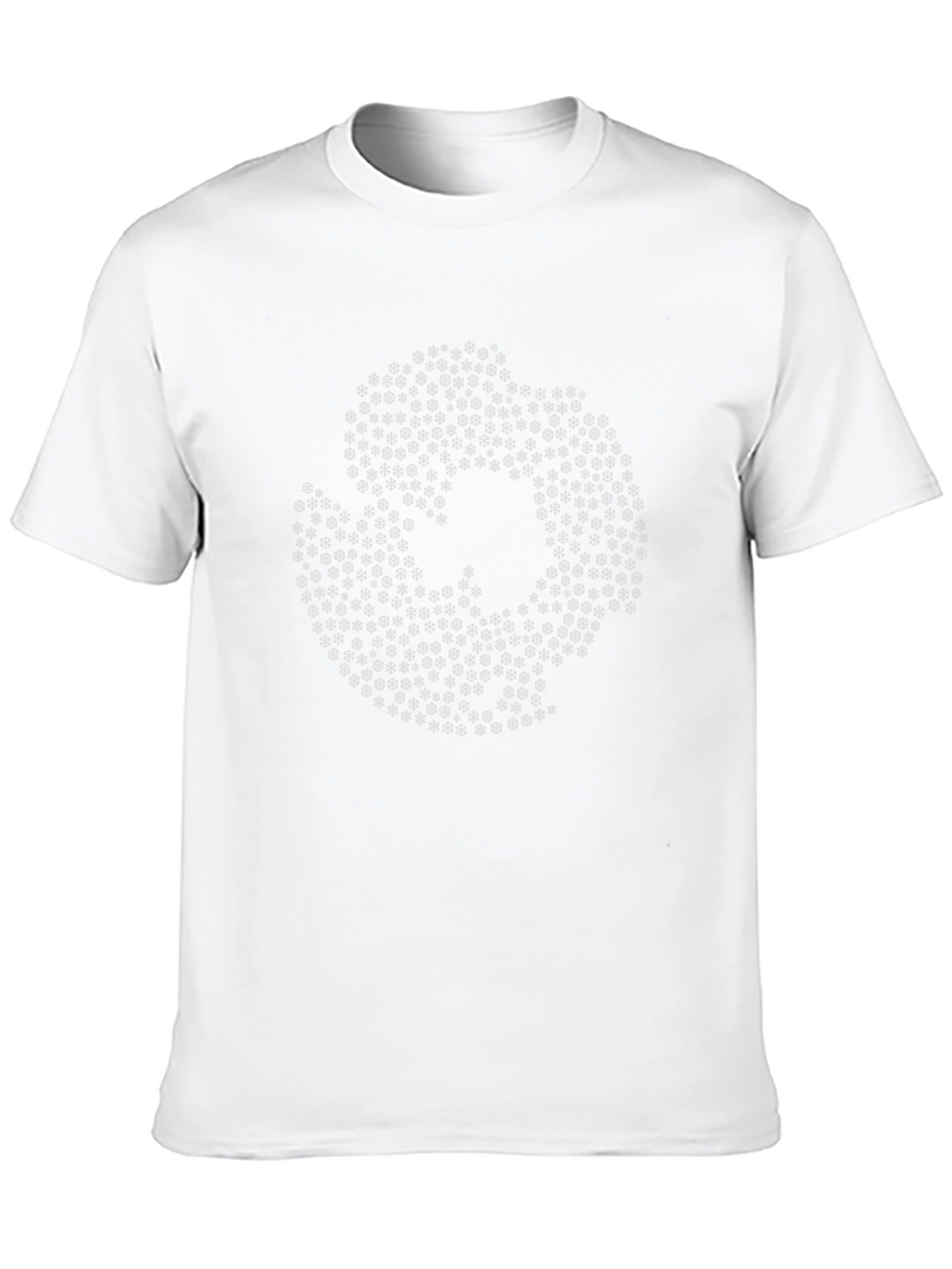 Abstract Geometric Graphic Print Black T-Shirt