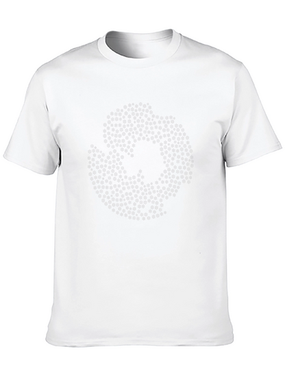 Abstract Geometric Graphic Print Black T-Shirt