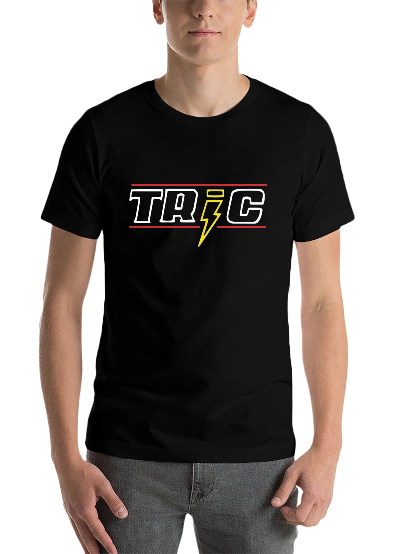 TRiC Lightning Bolt Black Graphic Tee